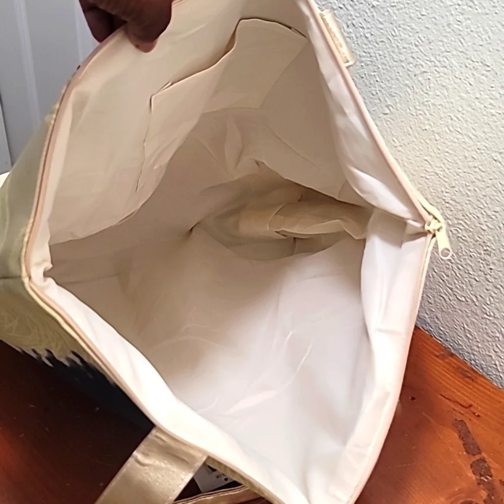 African American Expressions Canvas Handbag Women Large Beige Tote Bag Pink Afro